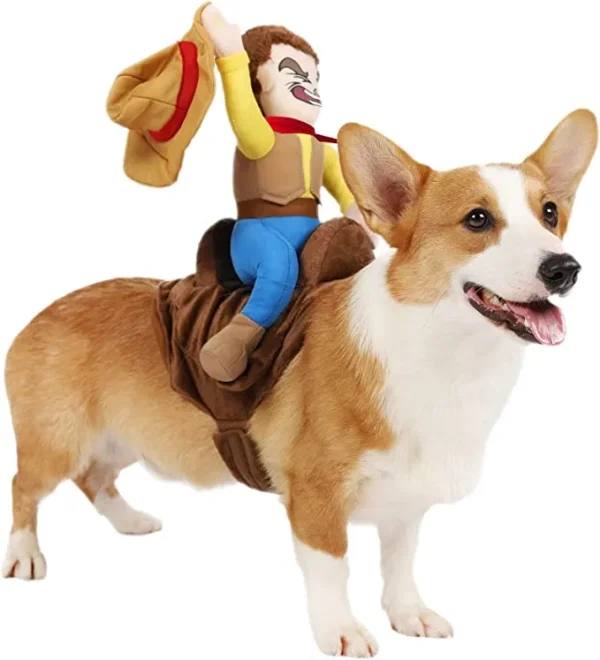 Cowboy Riding Dog Halloween Costume