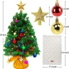 50 Multicolor LED Lights Prelit DIY Mini Christmas Tree 24in