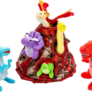 6Pcs Dinosaur Cave Plush Toys – Play-act