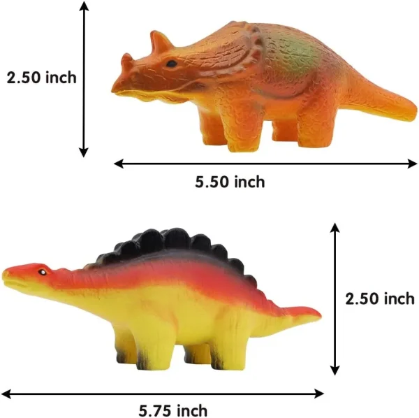 6Pcs Dinosaur Soft and Yielding Toys Sets