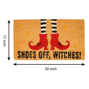 Doormat with Witch Shoes Design 30in x 17in