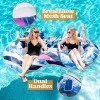 2pcs Inflatable Tube Float Lounge with Cooler