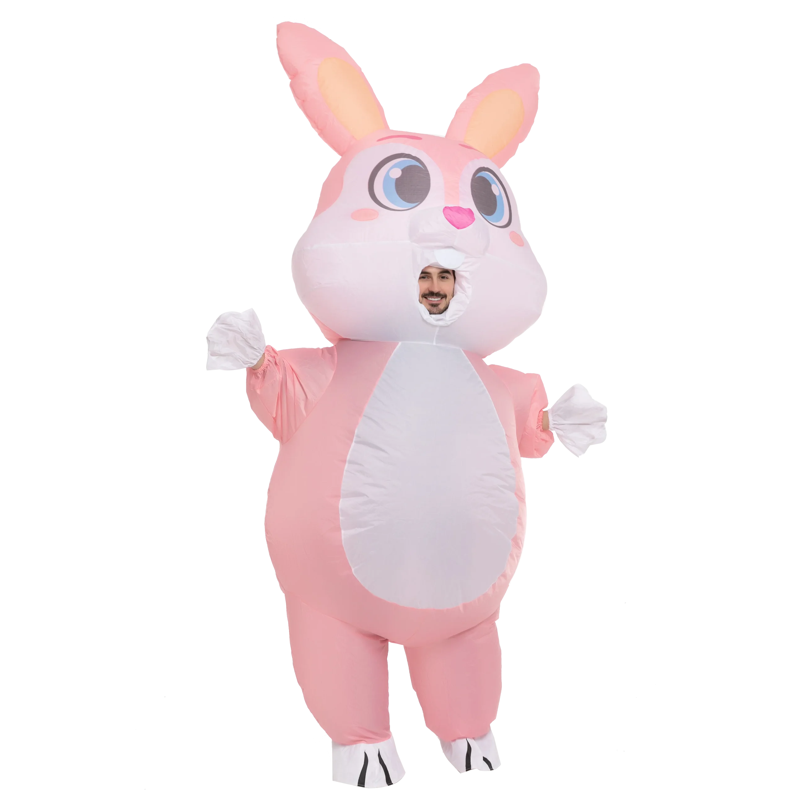 Easter Full Body Pink Bunny Inflatable Costume (Adult & Child)