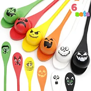 6Pcs Egg and Spoon Race Game