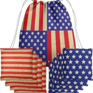 8Pcs FIELDAY – American Flag Bean Storage Bag