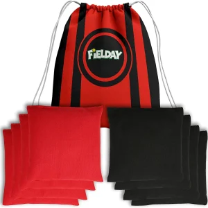 9Pcs FIELDAY – Red and Black Bean Bag