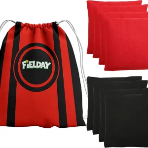9Pcs FIELDAY – Red and Black Bean Bags