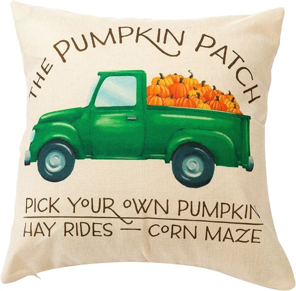 Fall Pumpkin Harvest Pillow Covers