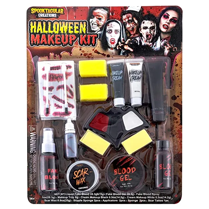 16Pcs Halloween Family Makeup Kit