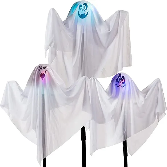 3pcs Halloween Light up Ghost Decoration