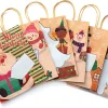 18pcs Christmas Kraft Paper Gift Bags