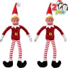 2pcs Red Christmas Girl Elf Plush Doll