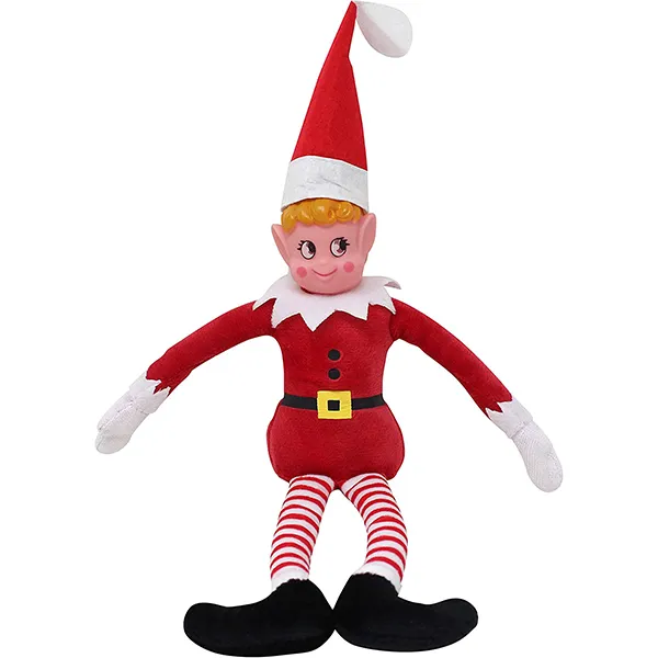 2pcs Red Christmas Girl Elf Plush Doll