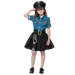 Girls Cop Halloween Costume