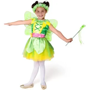 Girls Green Fairy Halloween Costume