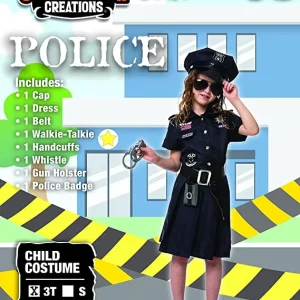 Girls Police Officer Halloween Costume