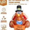5.5ft Give Thanks Turkey Inflatable