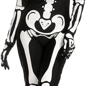 Womens Glow in the Dark Skeleton Halloween Costume