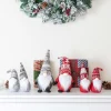 6pcs Christmas Family Gnome Plush Decorations Set