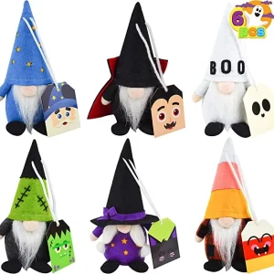 6Pcs Gnome Plush with Greeting Cards