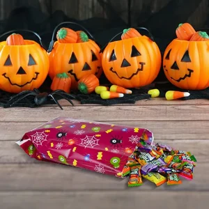 120pcs Plastic Halloween Treat Bags