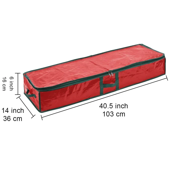 Red christmas gift Wrap Storage Box 40in