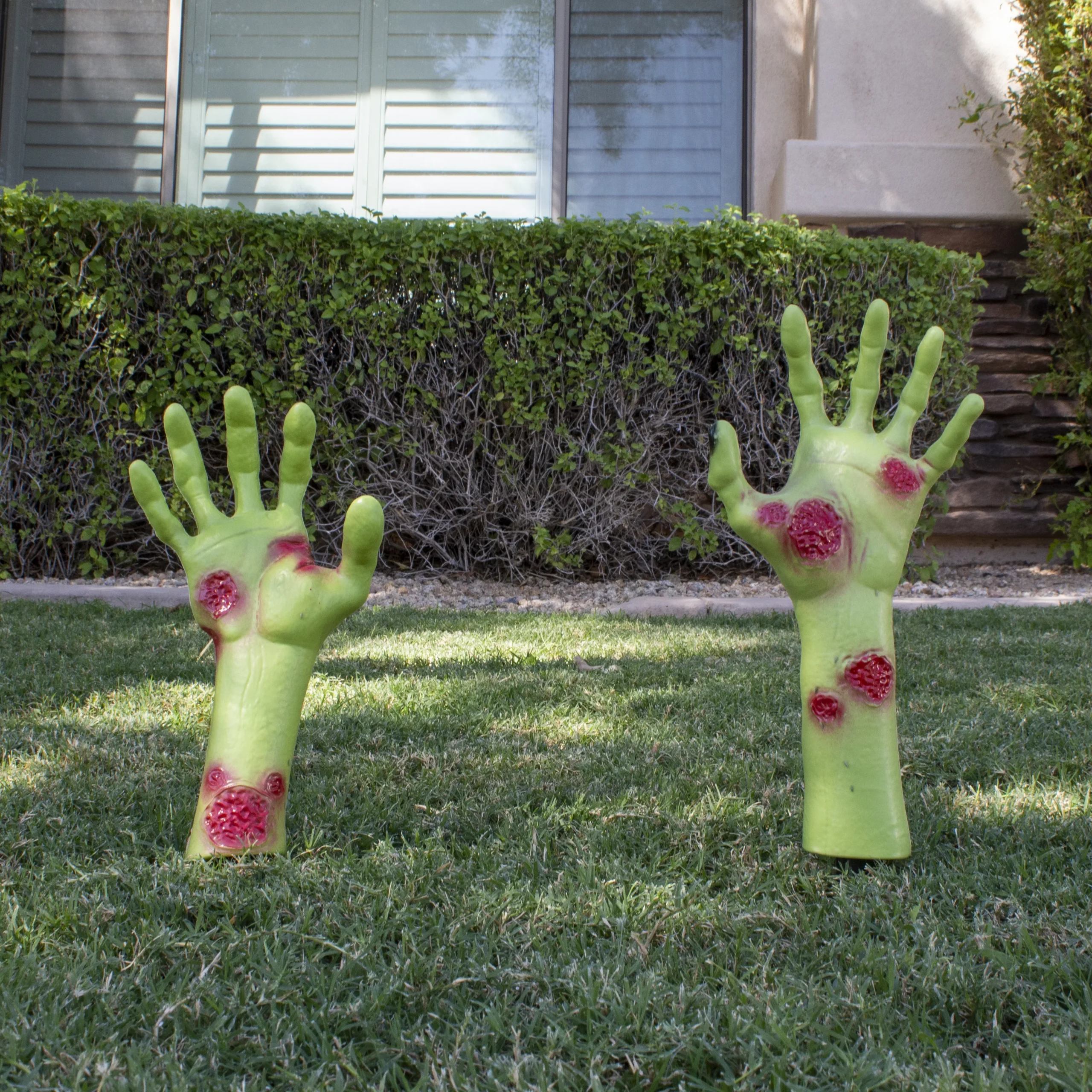 Groundbreaker Green Zombie Hands Halloween Decorations