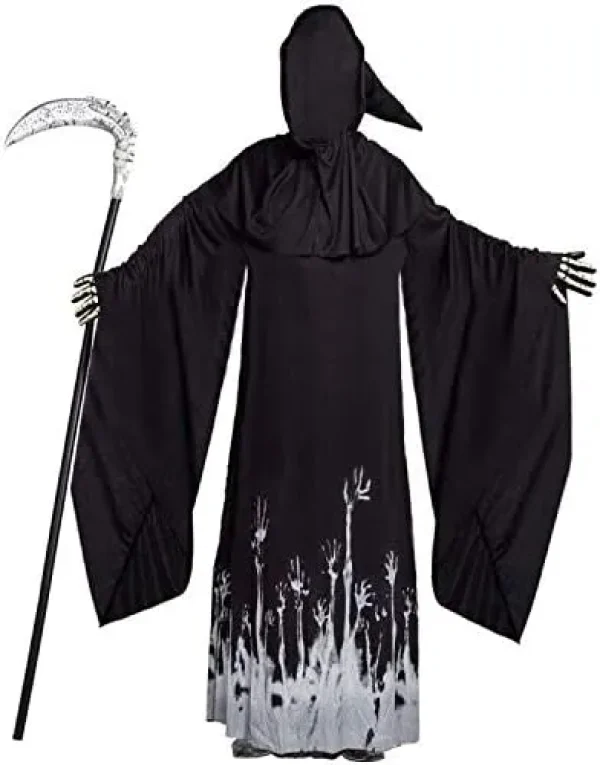 Scary Mens Grim Reaper Halloween Costume