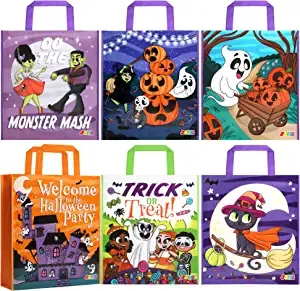 12pcs Large Grocery Halloween Tote Bags