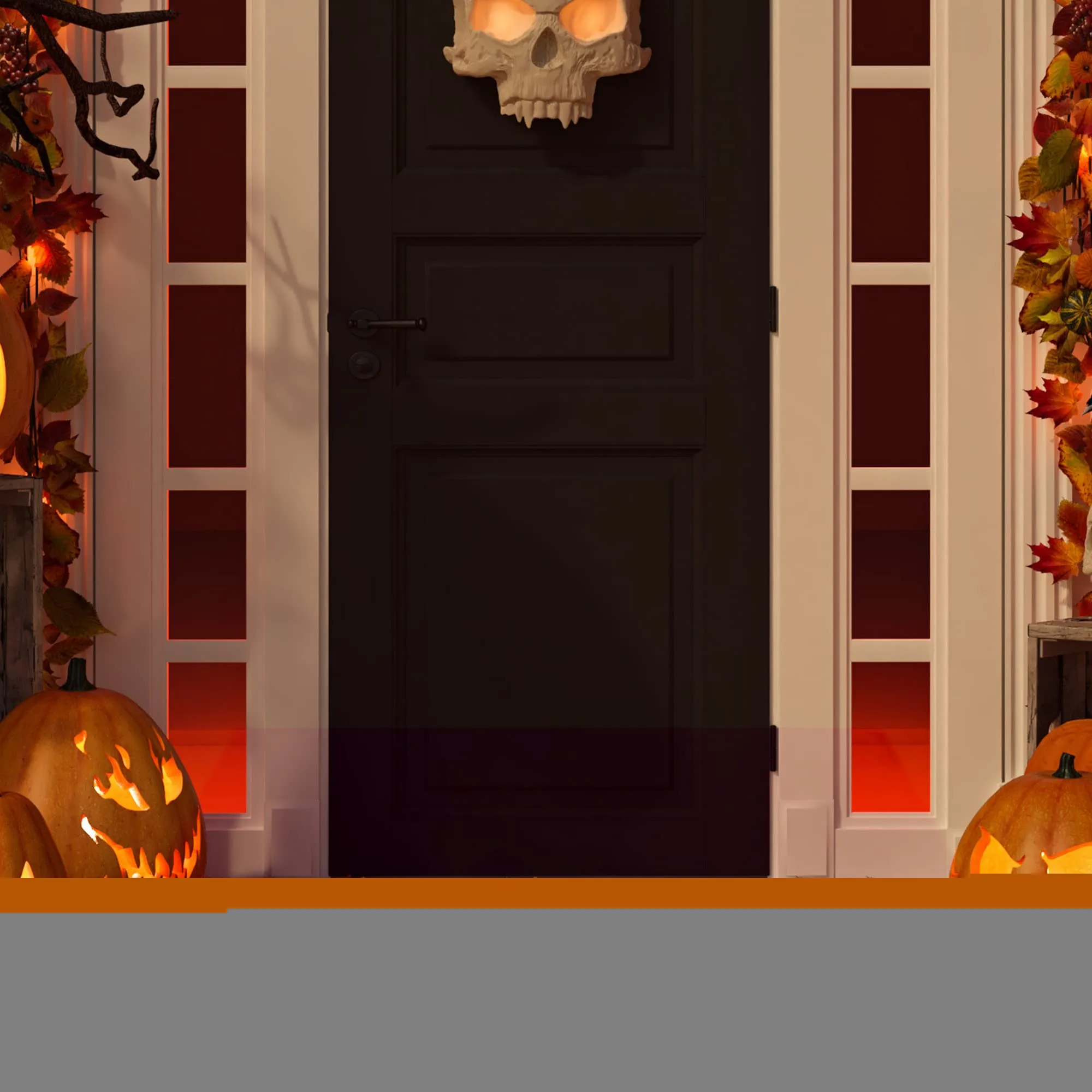Festive 3D Illusion Funny Prank Pattern Kitchen Mat Halloween Door