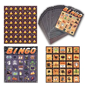 Halloween Bingo Card Games Set