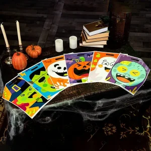 72pcs Halloween Treat Bags with 6 Designed Characters