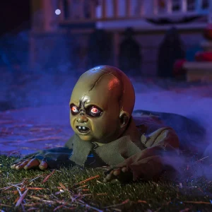 Halloween Crawling Zombie Baby Decoration 41in