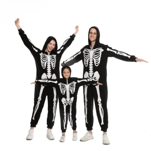 Halloween Family Matching Skeleton Pajamas
