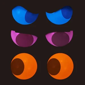 3Pcs Halloween Flashing Peeping Eyes Lights Animated
