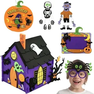 Halloween Foam Craft Kits with 3D Haunted House