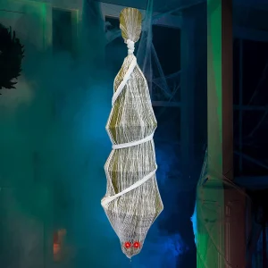 Light up Animated Hanging Cocoon Corpse 68in