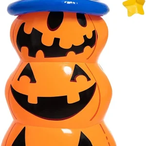 4.5ft Halloween Inflatable Pumpkin Tumbler Decoration