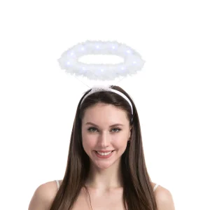 Halloween Light up Angel Halo Headband