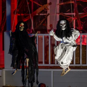 2pcs Swinging Skeleton Halloween Decoration