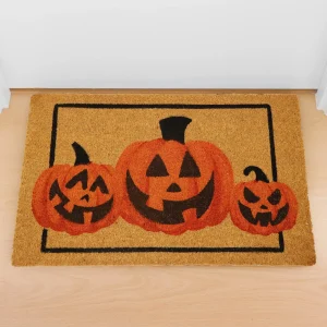 Halloween Pumpkin Patterned Doormat 30in x 17in