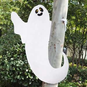 Halloween Tree Wrap Ghost Decoration 50in