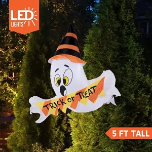 5ft Inflatable LED Ghost Broke out from Window