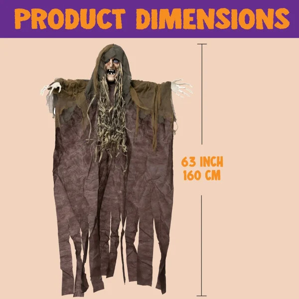 63in Halloween Witch Hanging Decoration