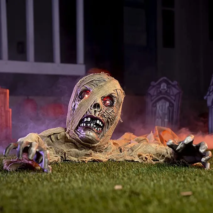 Zombie Groundbreaker with Light-up Eyes Decoration