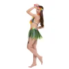 Women Hawaiian Dancer Cosplay Costume Set in Rainbow Colors