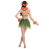 Women Hawaiian Dancer Cosplay Costume Set in Warm Colors