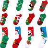 12pcs Women's Warm Cotton Socks Advent Calendar