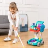 12Pcs Housekeeping Cart Cleaning Toy Set