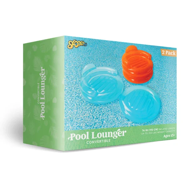 2pcs Adult Foldable Pool Float Lounge Chairs